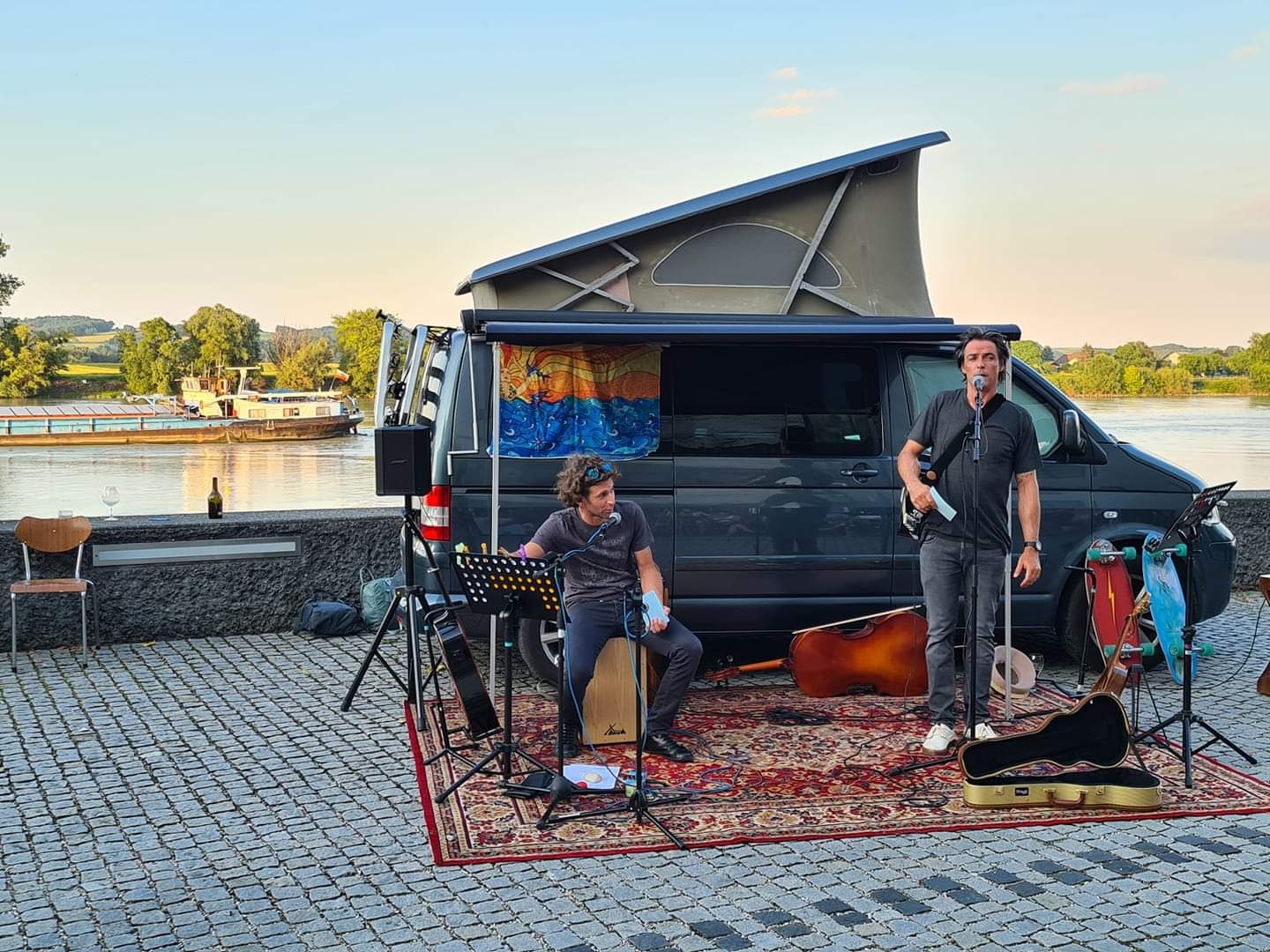 Straßenmusikauftritt