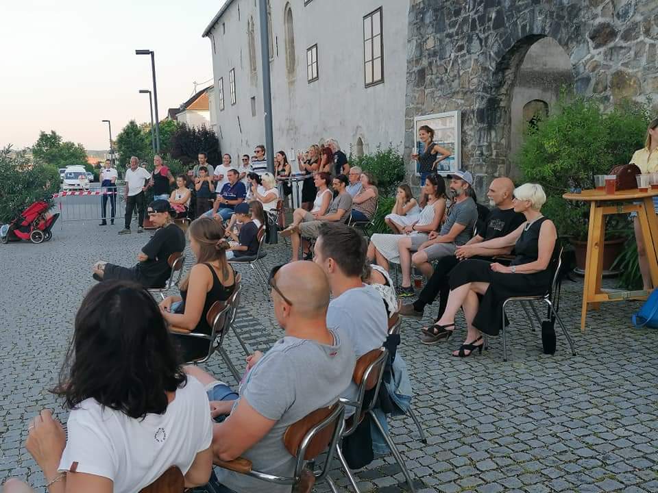 Straßenmusikauftritt